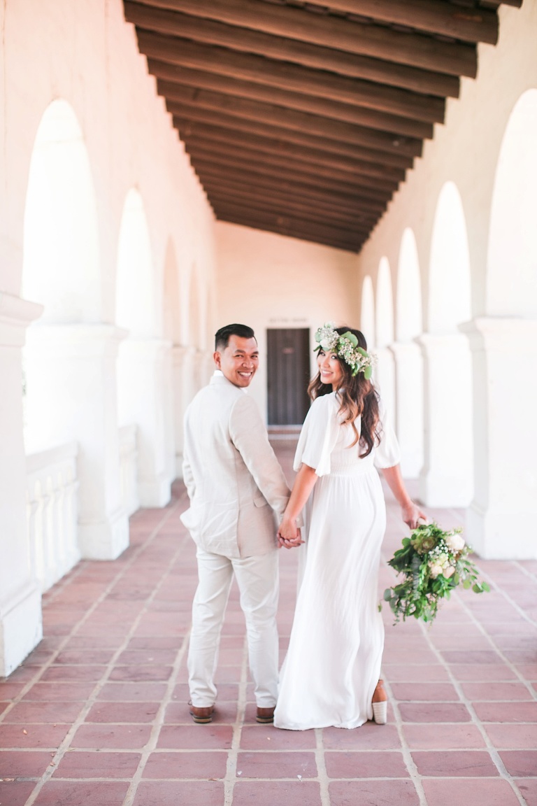 San Diego Presidio Park Couple Pose