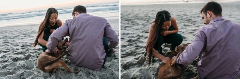 San Diego Beach Engagement Photoshoot 