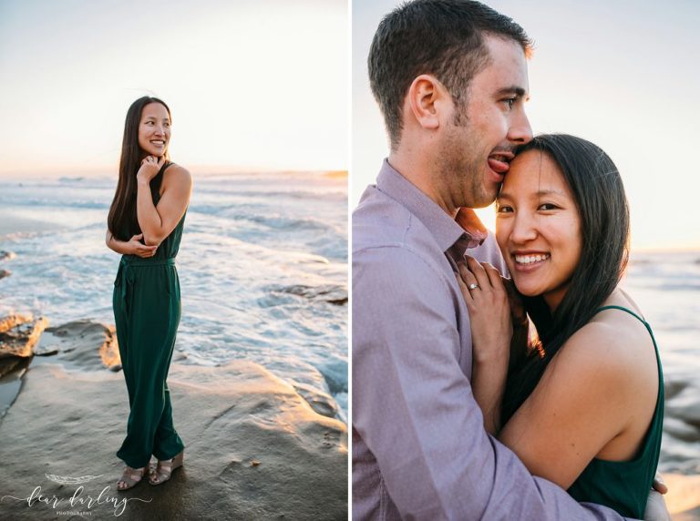 La Jolla Beach Engagement Photoshoot