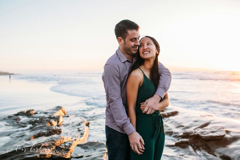 La Jolla Beach Engagement Photoshoot