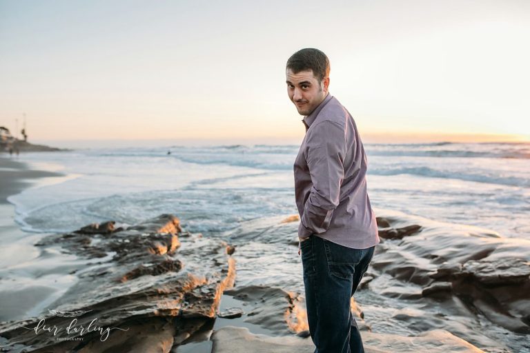 La Jolla Beach Engagement Photoshoot