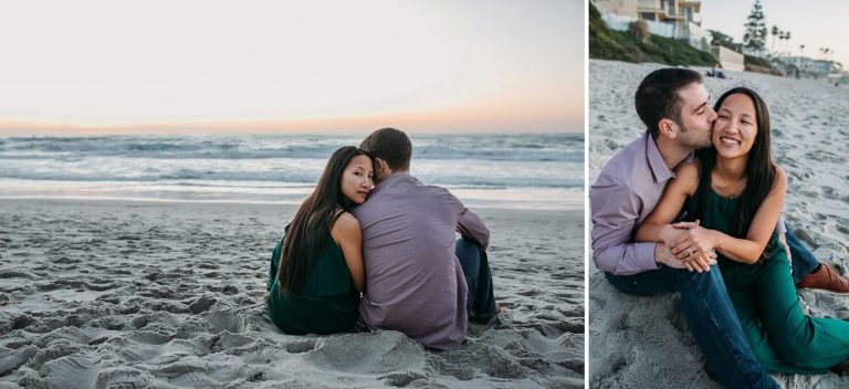 San Diego Beach Engagement Photoshoot 