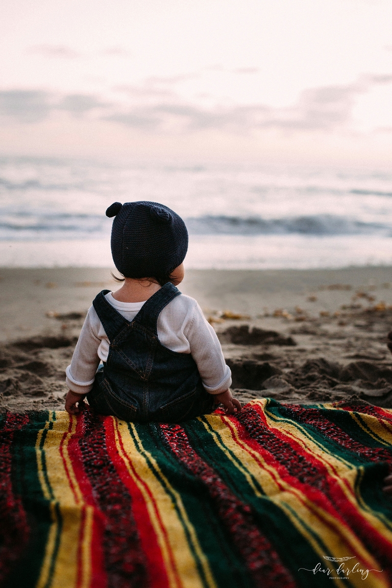 Sunset Beach Family Pose