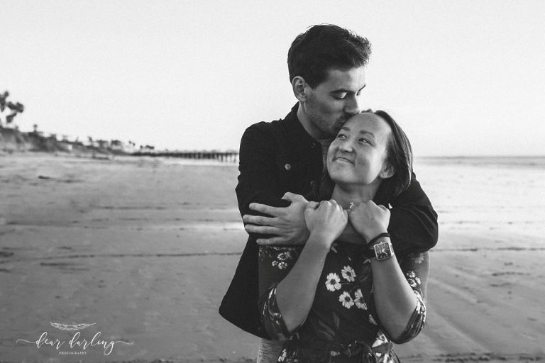 San Diego Engagement Pose