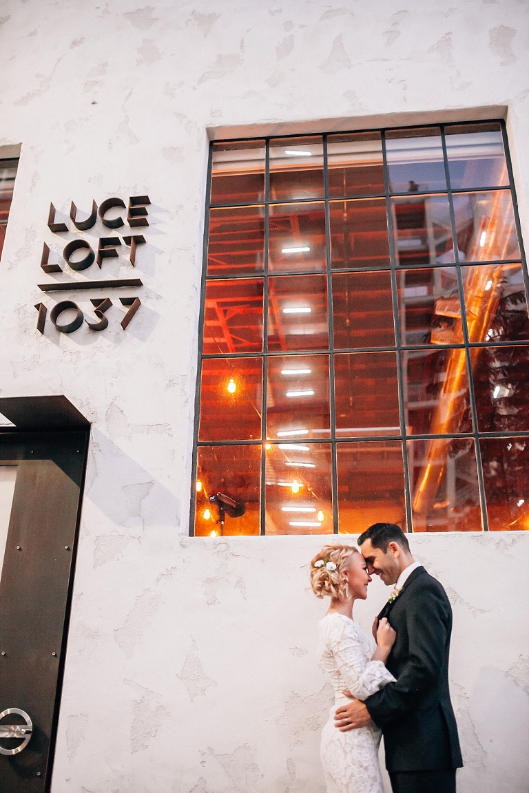 Luce Loft Wedding Venue Pose