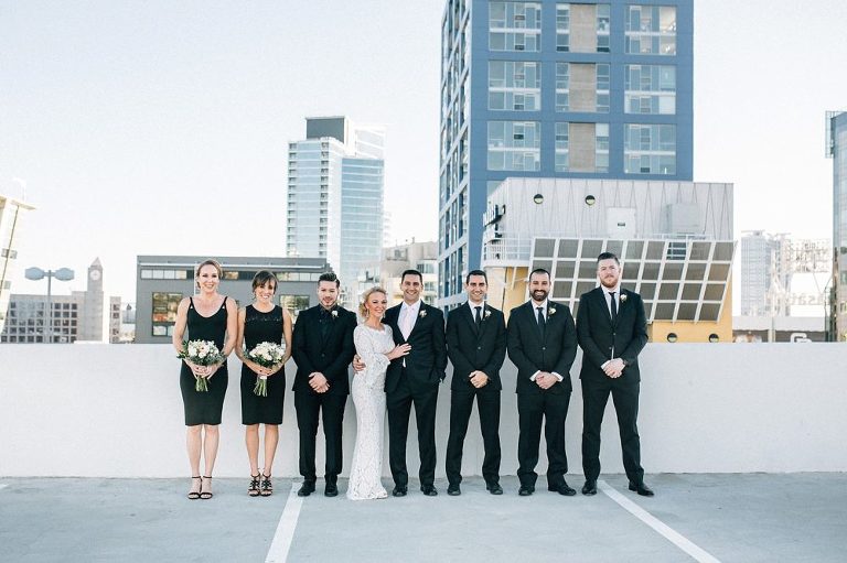 San Diego Wedding Party Pose