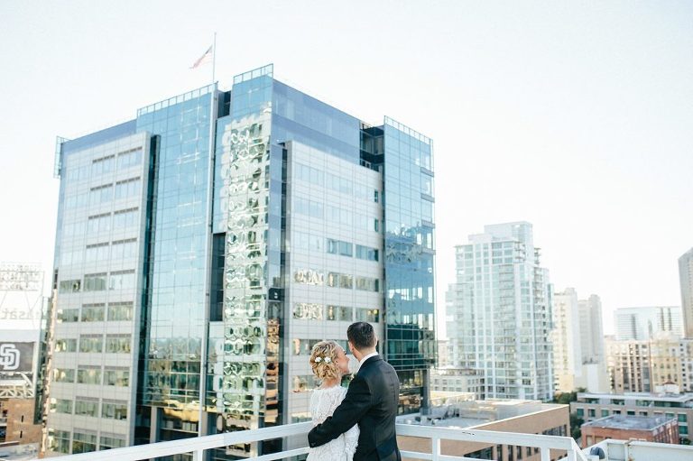 Downtown San Diego Wedding Couple