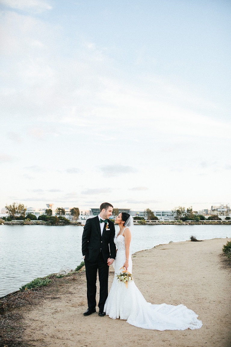 Liberty Station Wedding Couple