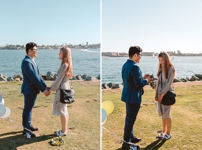 Seaport Village Wedding Surprise Proposal