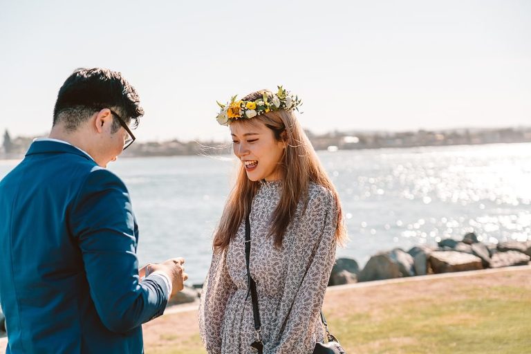 Seaport Village Wedding Surprise Proposal