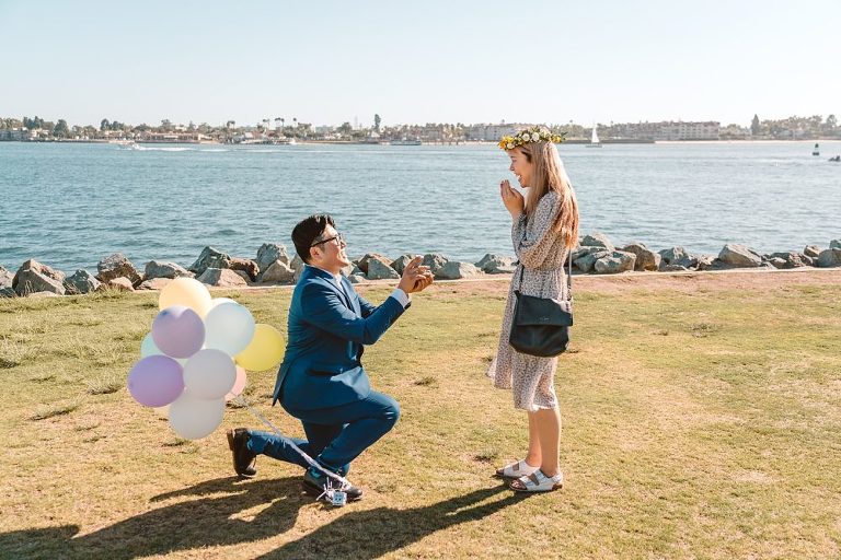 Seaport Village Wedding Surprise Proposal