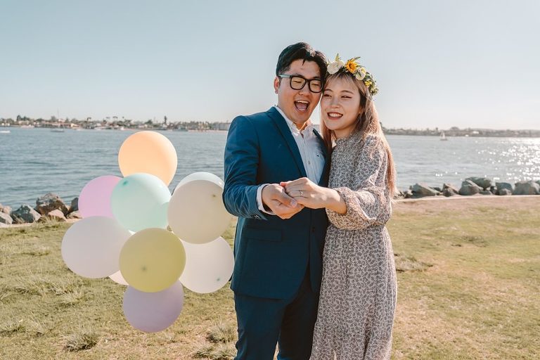 Seaport Village Wedding Surprise Proposal