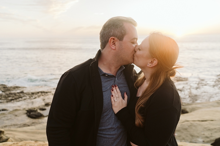 Sunset Cliffs San Diego Surprise Proposal Photoshoot