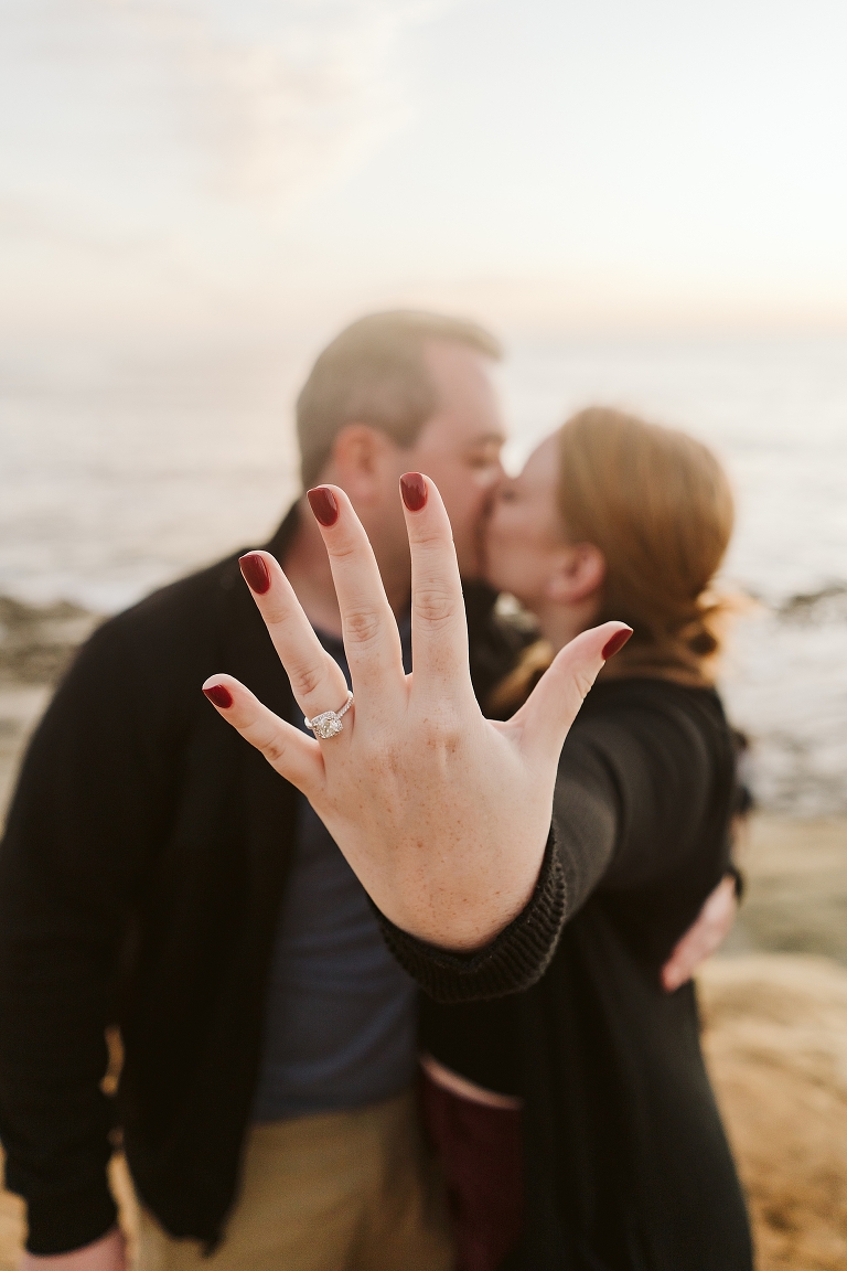 Sunset Cliffs San Diego Surprise Proposal Photoshoot