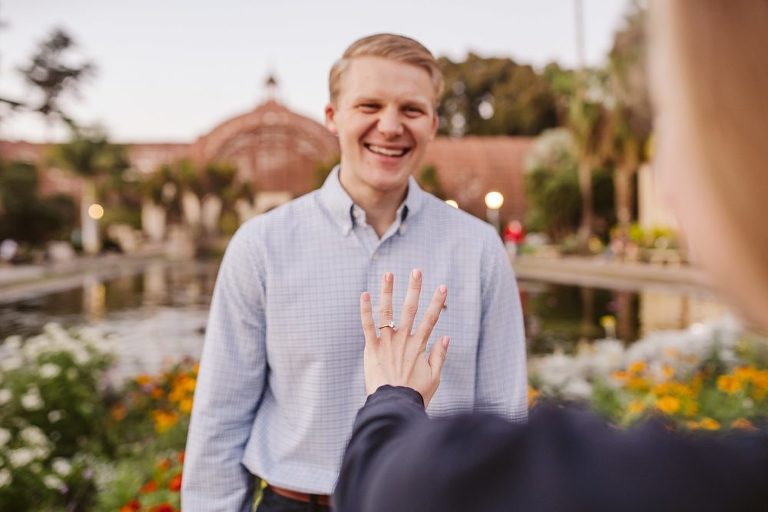 Balboa Park Wedding Surprise Proposal