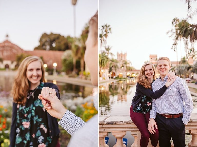 Balboa Park Wedding Surprise Proposal
