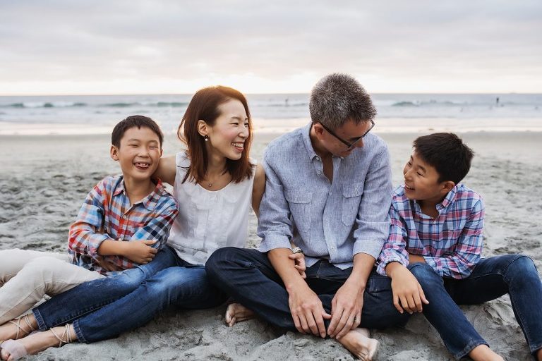 Del Mar Beach Family Photoshoot
