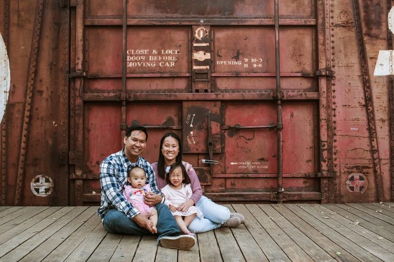 Poway San Diego Railroad Family Photoshoot