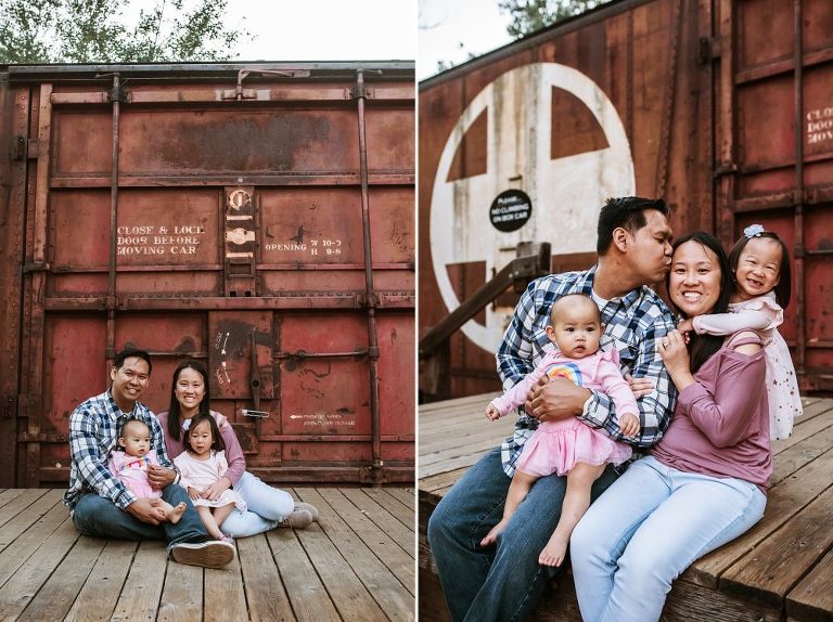 Poway San Diego Railroad Family Photoshoot