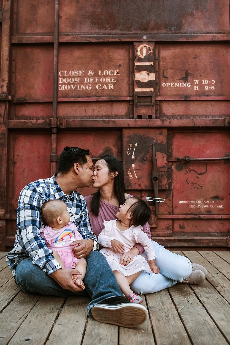Poway San Diego Railroad Family Photoshoot