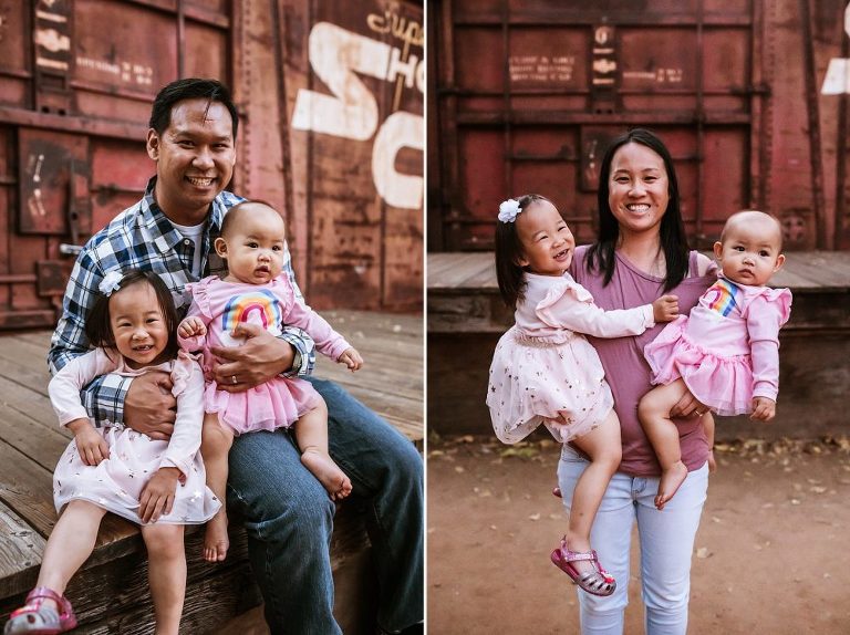 Poway San Diego Railroad Family Photoshoot