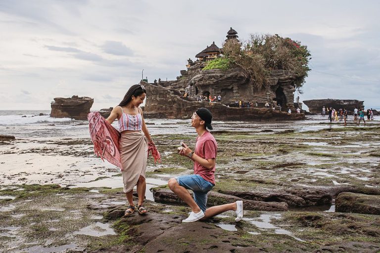 Tanah Lot Bali Surprise Proposal