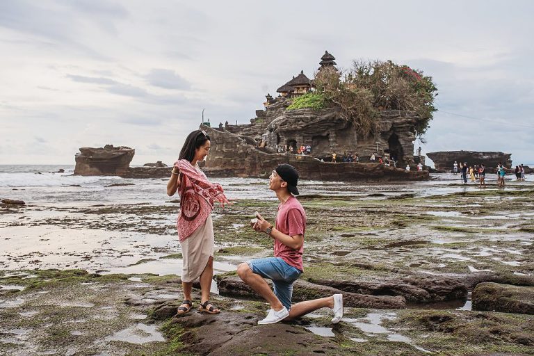 Tanah Lot Bali Surprise Proposal