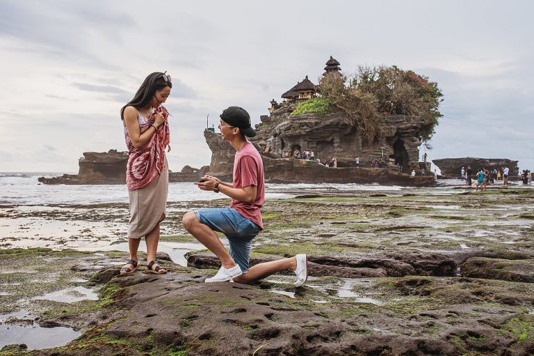 Bali Tanah Lot Surprise Proposal