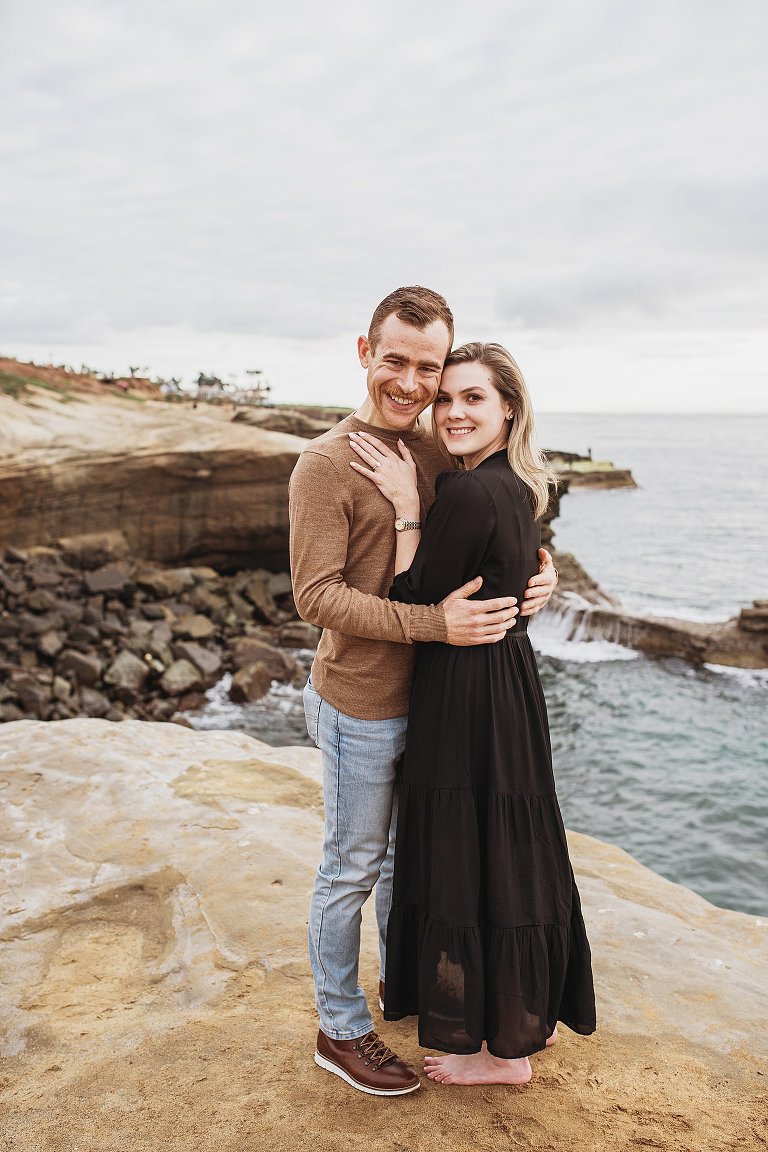 Sunset Cliffs Surprise Proposal Photoshoot