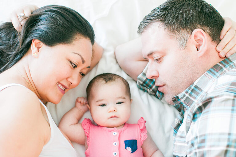 Mixed baby family photoshoot