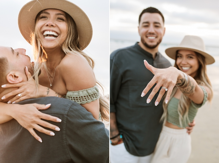 pacific beach san diego surprise proposal photoshoot