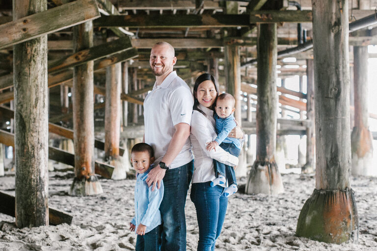 Interracial family photoshoot