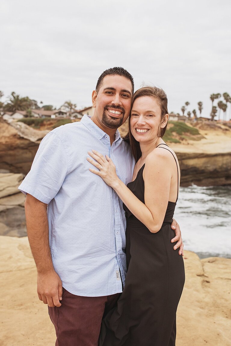 Sunset Cliffs San Diego Surprise Proposal Photoshoot