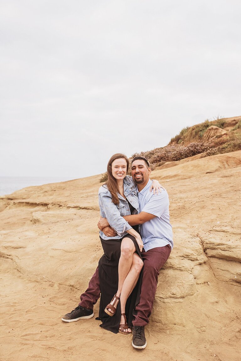 Sunset Cliffs Engagement Photoshoot