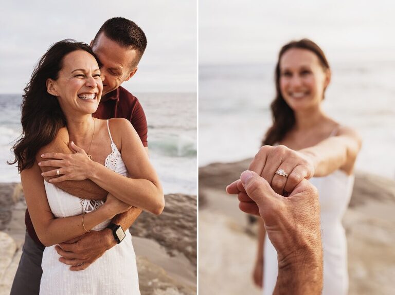 La Jolla Beach Engagement Photoshoot