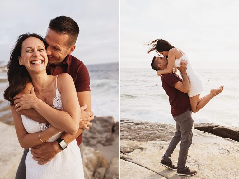 La Jolla Beach Engagement Photoshoot