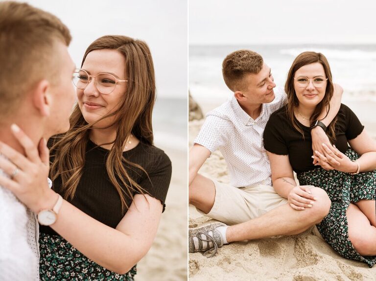 San Diego La Jolla Beach Engagement Photoshoot
