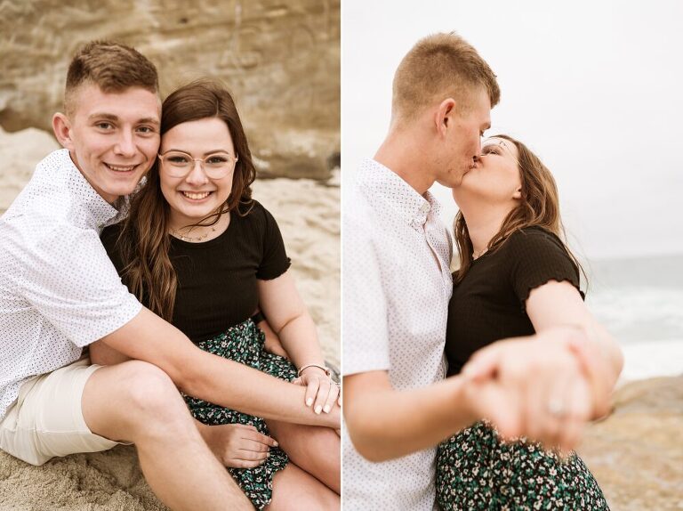 La Jolla Beach Engagement Photoshoot