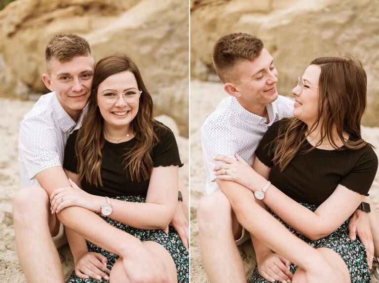San Diego La Jolla Beach Engagement Photoshoot