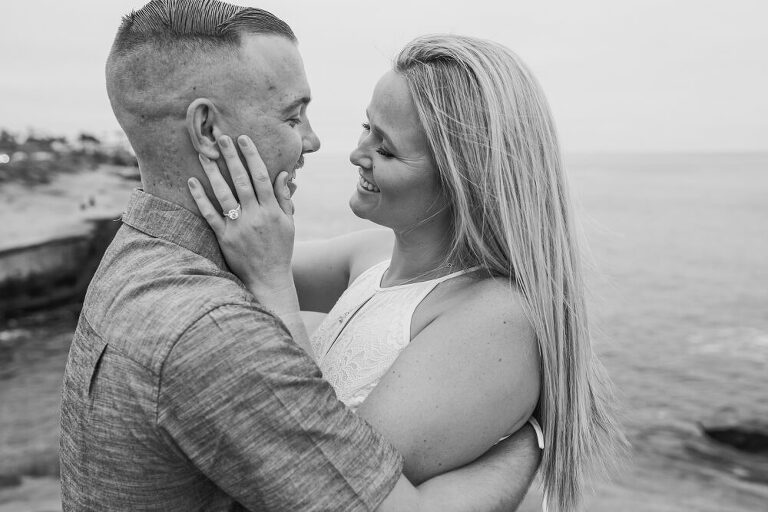 sunset cliffs engagement photoshoot