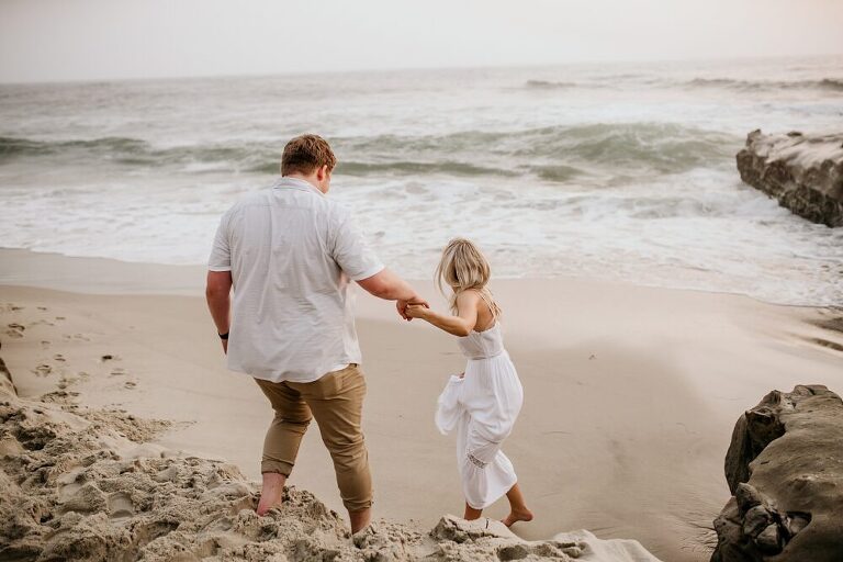 La Jolla Beach Engagement Photoshoot