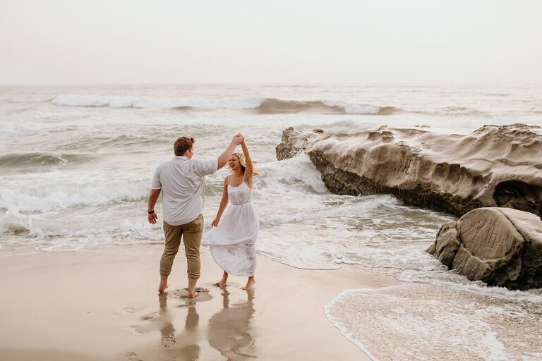 La Jolla Beach Engagement Photoshoot