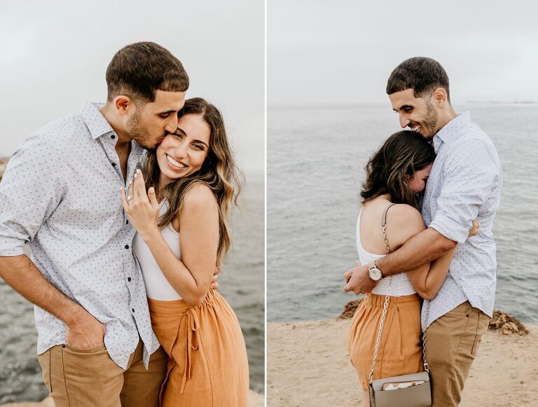 Sunset Cliffs San Diego Surprise Proposal Photoshoot