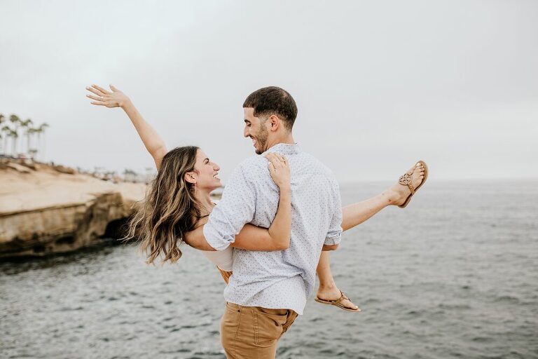 Sunset Cliffs San Diego Proposal Photoshoot