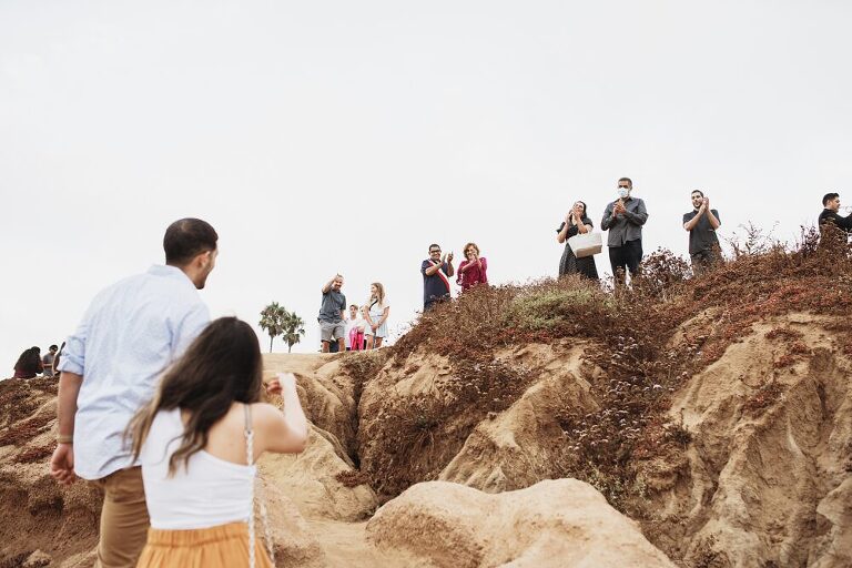 Sunset Cliffs San Diego Surprise Proposal Photoshoot