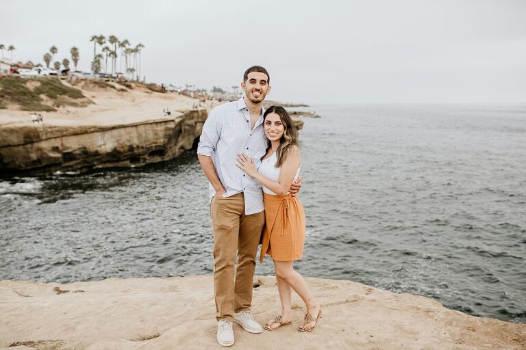 Sunset Cliffs San Diego Surprise Proposal Photoshoot