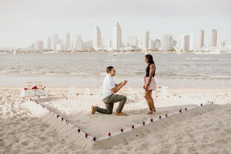 Coronado Beach Proposal Photographer