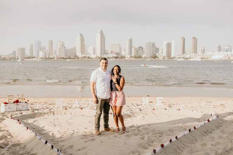 Coronado Beach Engagement Photoshoot