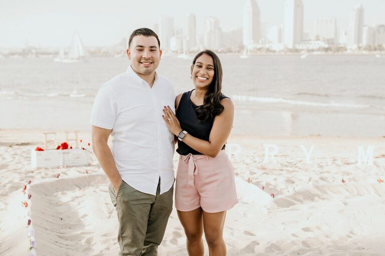 Coronado Beach Engagement Photoshoot