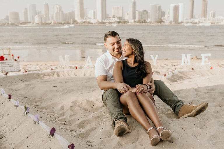 Coronado Beach Engagement Photoshoot